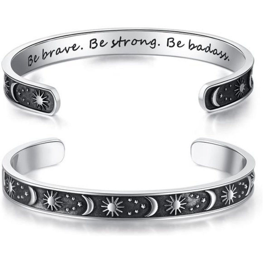 Inspirational Stainless Steel Bracelets for Women Teen Girls Personalized Gifts